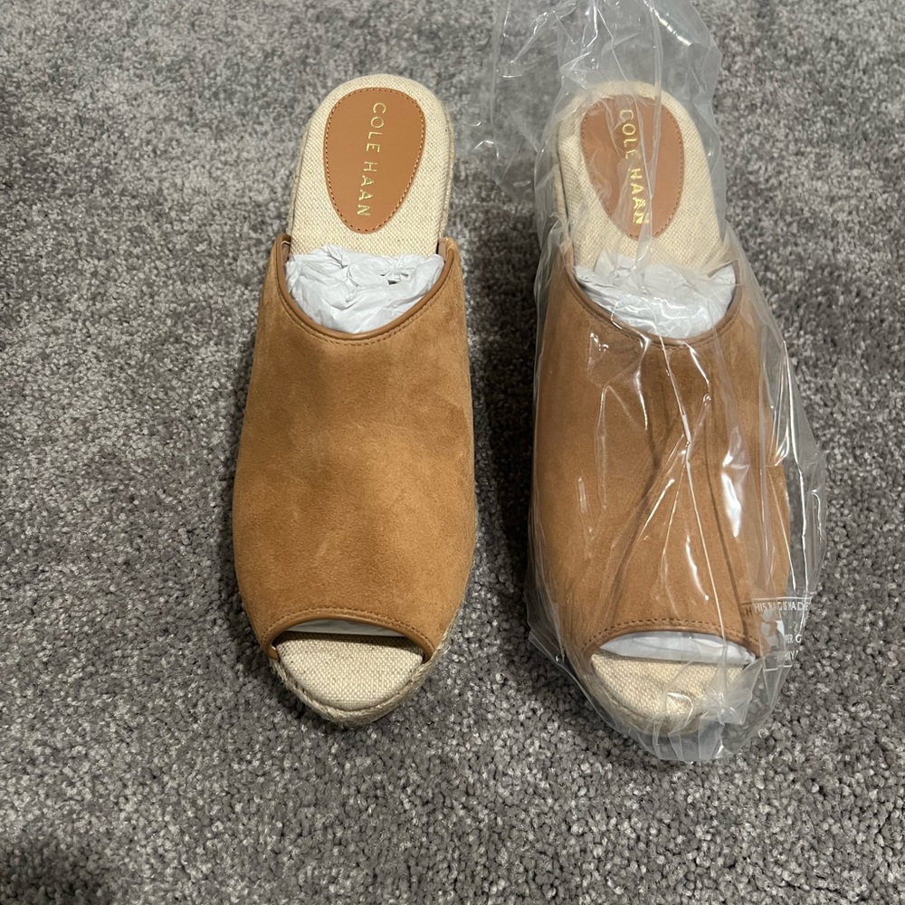 Cole Haan CF Southcrest Mule - Pecan Suede - Size 9